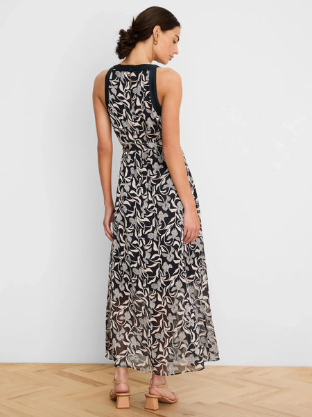 NIC+ZOE Gold Label Floral Burnout Becca Dress