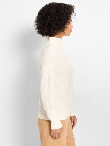 NIC+ZOE Textured Diamonds Sweater