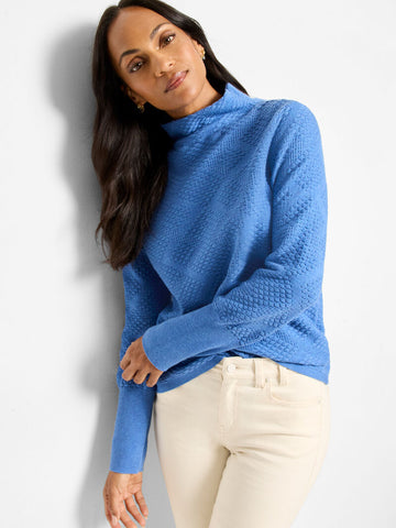 NIC+ZOE Textured Diamonds Sweater