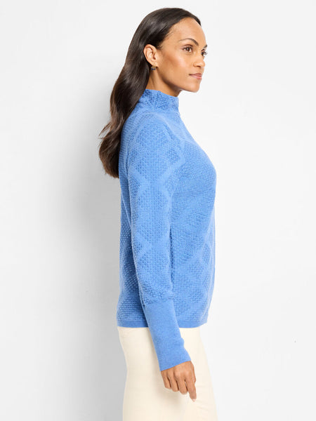 NIC+ZOE Textured Diamonds Sweater