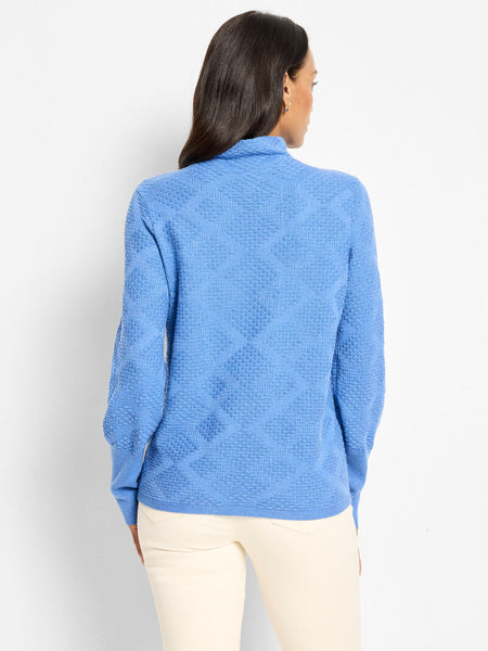 NIC+ZOE Textured Diamonds Sweater