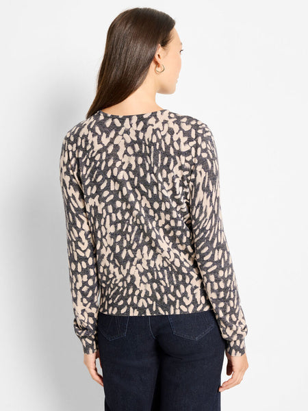 NIC+ZOE Wild Dot Button Up Pullover