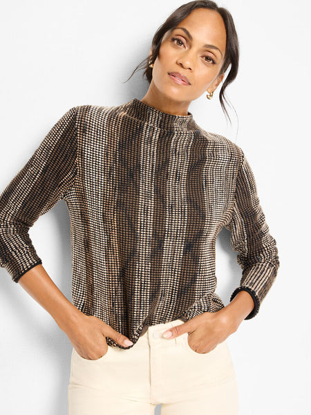 NIC+ZOE Ombre Pixel Knit Sweater