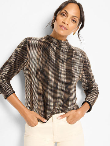 NIC+ZOE Ombre Pixel Knit Sweater