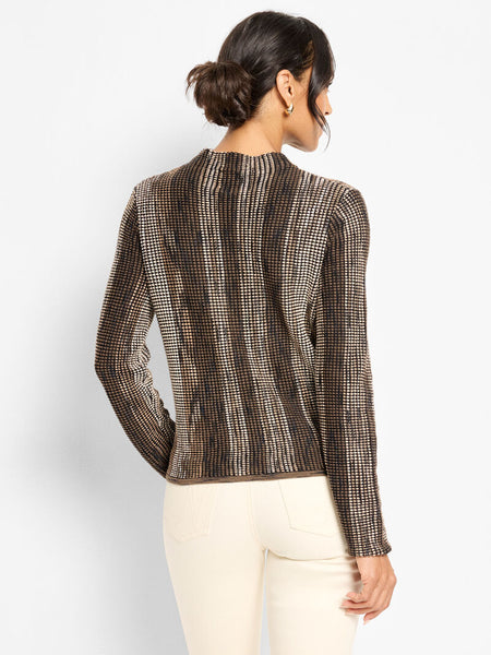 NIC+ZOE Ombre Pixel Knit Sweater