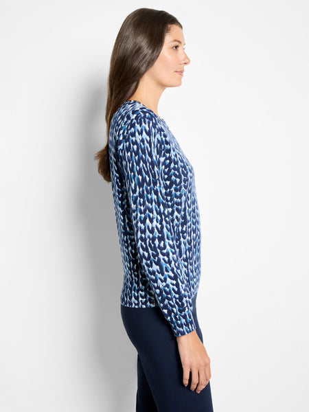 NIC+ZOE Knit Stitch Pure Cotton Sweater