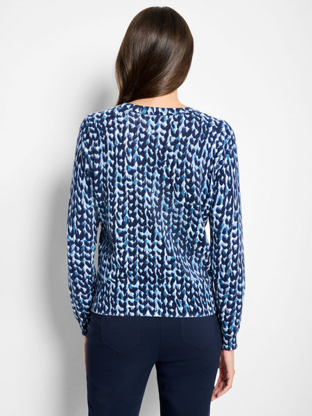 NIC+ZOE Knit Stitch Pure Cotton Sweater