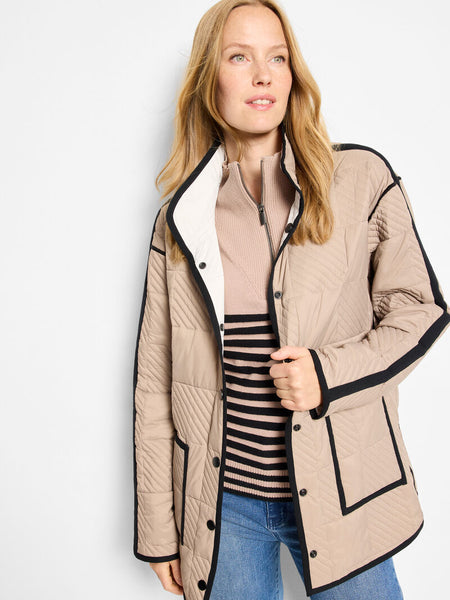 NIC+ZOE Quilted Check Reversible Barn Jacket