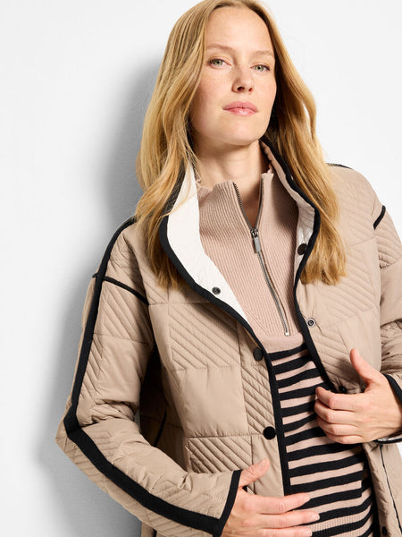 NIC+ZOE Quilted Check Reversible Barn Jacket