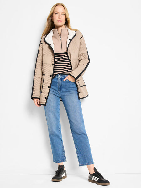 NIC+ZOE Quilted Check Reversible Barn Jacket