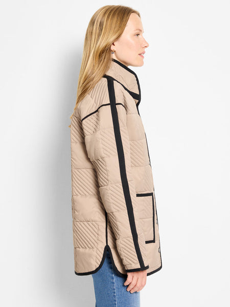 NIC+ZOE Quilted Check Reversible Barn Jacket