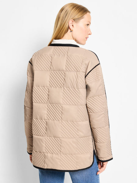 NIC+ZOE Quilted Check Reversible Barn Jacket