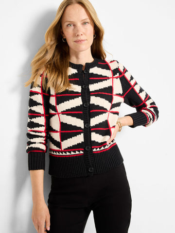 NIC+ZOE Scarlet Angles Cardigan