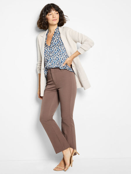 NIC+ZOE Brushstrokes Ruffle Around Top