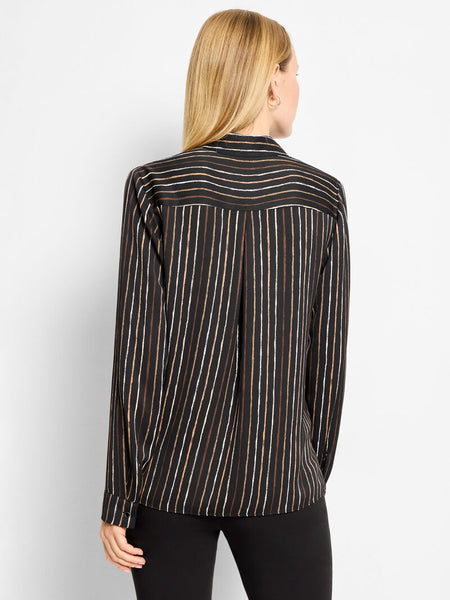 NIC+ZOE Mini Painted Stripe Shirt