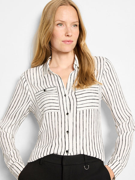 NIC+ZOE Mini Painted Stripe Shirt