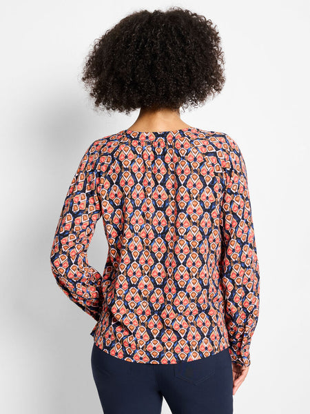 NIC+ZOE Harvest Ikat Top