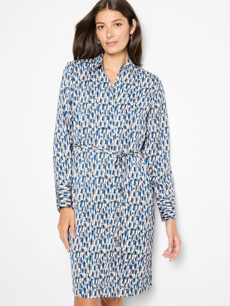 NIC+ZOE Brushstrokes Long Sleeve Devon Dress