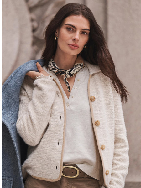 NIC+ZOE Velvet Cord Knit Jacket