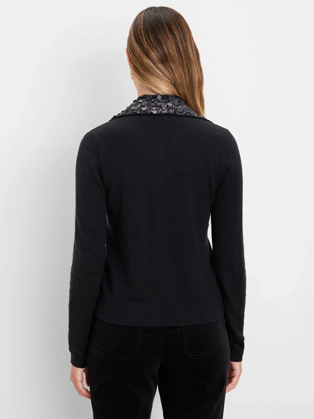 NIC+ZOE Sequin Collar Cardigan