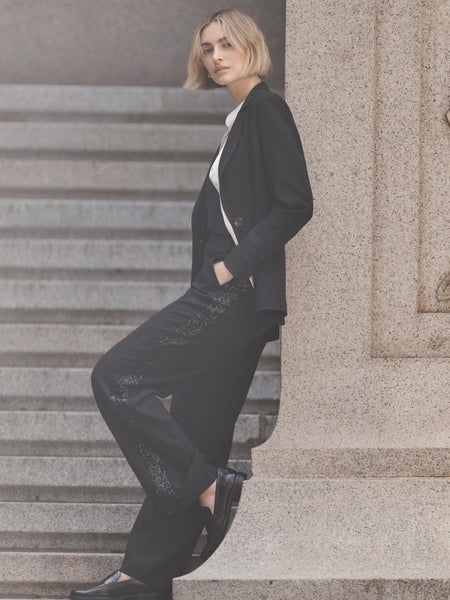 NIC+ZOE Sequin Tuxedo Pant