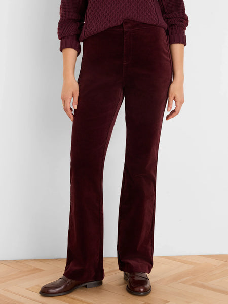 NIC+ZOE Berkeley Boot High Rise Stretch Velvet Pant