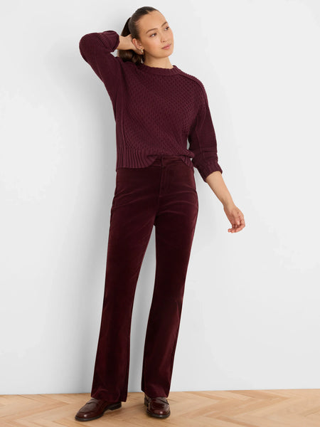 NIC+ZOE Berkeley Boot High Rise Stretch Velvet Pant
