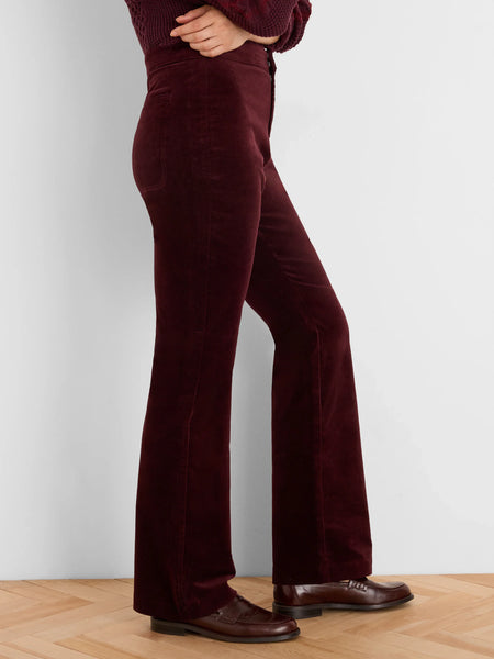 NIC+ZOE Berkeley Boot High Rise Stretch Velvet Pant