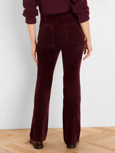 NIC+ZOE Berkeley Boot High Rise Stretch Velvet Pant