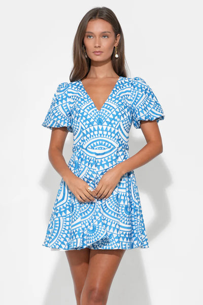 Fit & Flare Embroidered Dress