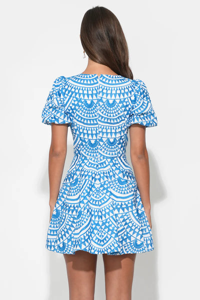 Fit & Flare Embroidered Dress