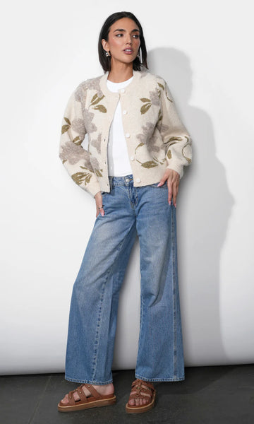 Greylin Skylar Cozy Floral Cardigan