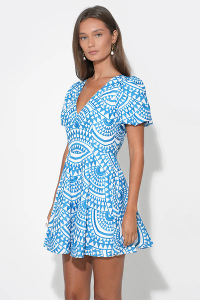 Fit & Flare Embroidered Dress
