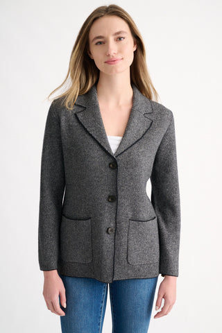 Kinross Cashmere Blend Tweed Jacket