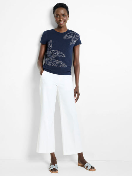 NIC+ZOE Midnight Garden Sweater Tee