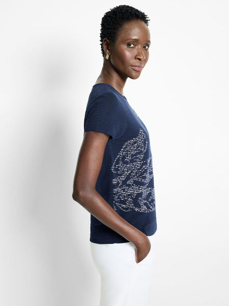 NIC+ZOE Midnight Garden Sweater Tee
