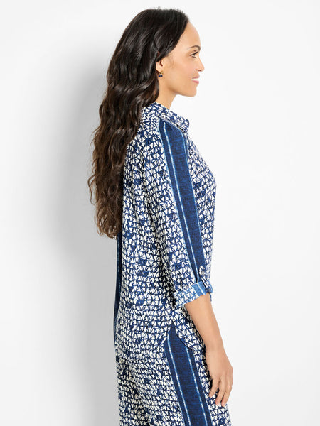 NIC+ZOE Etched Angles Shirt