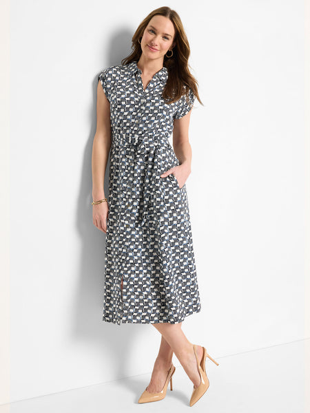 NIC+ZOE Basketweave Ecovero Sonni Dress