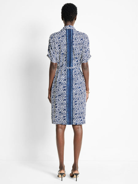 NIC+ZOE Etched Angles Belted Devon Dress