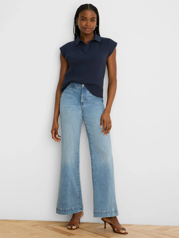 NIC+ZOE Coastal Crinkle Top