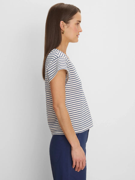 NIC+ZOE Diamond Stripe Top