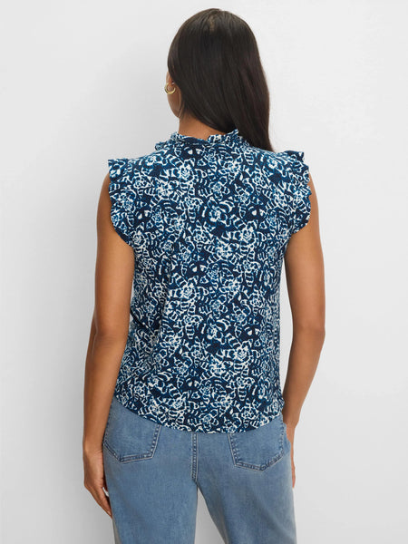 NIC+ZOE Shibori Lilies Soft Sleeve Knit Top