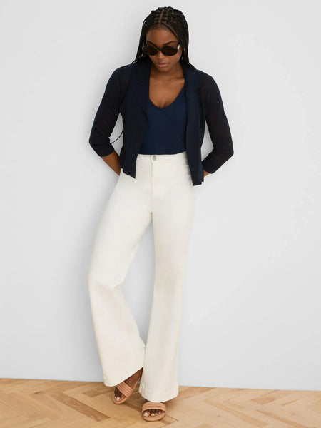 NIC+ZOE Featherknit Collared Cardigan