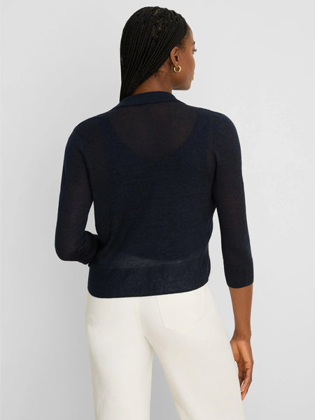 NIC+ZOE Featherknit Collared Cardigan