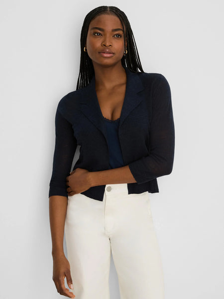 NIC+ZOE Featherknit Collared Cardigan