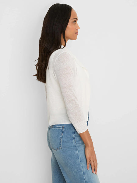 NIC+ZOE Featherknit Collared Cardigan