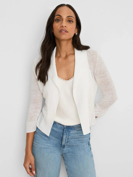 NIC+ZOE Featherknit Collared Cardigan