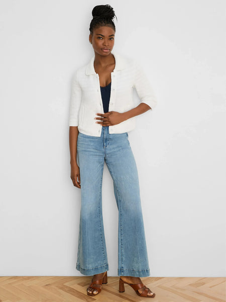 NIC+ZOE Elbow Sleeve Textured Knit Jacket