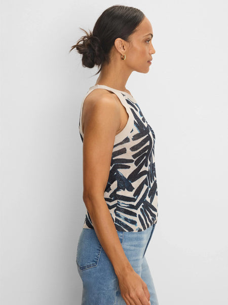 NIC+ZOE Painted Palms Sweater Tank
