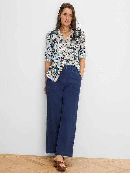 NIC+ZOE Garden Shade Cotton Crinkle Shirt